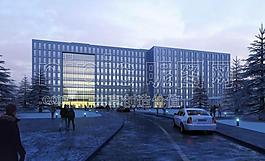北京中職黨校建筑效果圖圖片