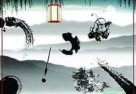 中国风 墨迹图片
