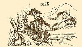 芥子园画谱 山水图片