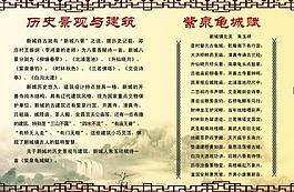 新城历史景观建筑展板图片