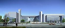 图书馆外观效果图图片