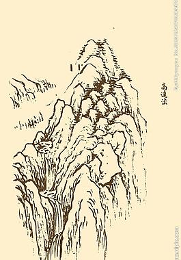 芥子園畫(huà)譜 山水圖片