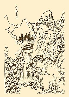 芥子園畫(huà)譜 山水圖片