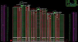 住宅樓立面剖面圖片