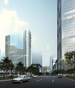 辦公樓建筑效果圖圖片