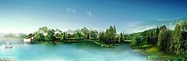 生態(tài)公園景觀效果圖圖片