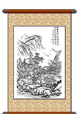 白描 風(fēng)景畫(huà)圖片