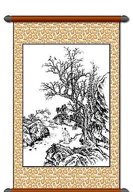 白描 風(fēng)景畫圖片