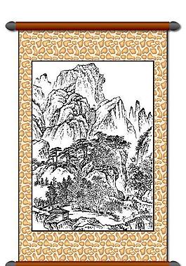 白描 風(fēng)景畫圖片