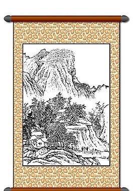 白描 風(fēng)景畫圖片