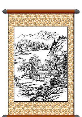 白描 風(fēng)景畫圖片