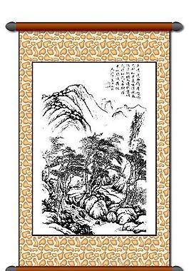 白描 風(fēng)景畫圖片