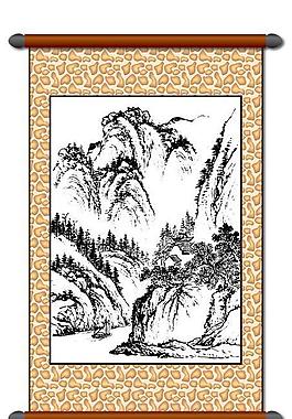 白描 風(fēng)景畫圖片