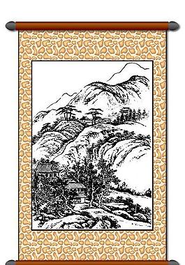 白描 風(fēng)景畫圖片