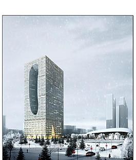 高层建筑模型图片