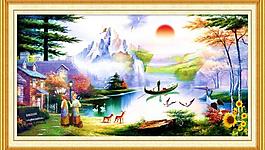 油畫風(fēng)景圖片