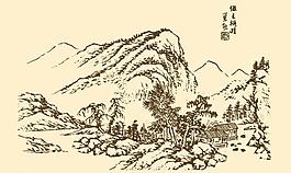 芥子园画谱 山水图片