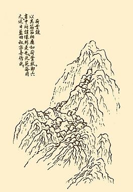 芥子園畫譜 山水圖片