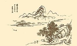 芥子園畫譜 山水圖片