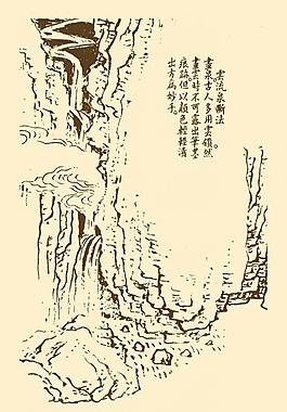 芥子園畫譜 山水圖片