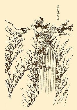 芥子園畫譜 山水圖片