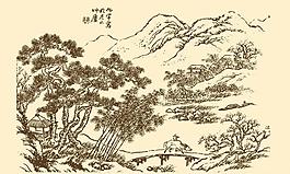 芥子园画谱 山水图片