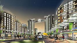 商業(yè)建筑夜景圖片