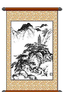 白描 風(fēng)景畫圖片