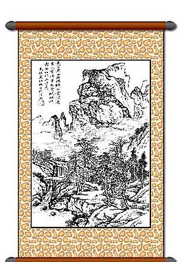 白描 風(fēng)景畫圖片