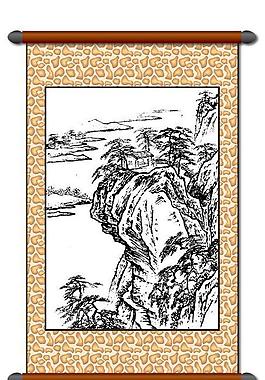 白描 風(fēng)景畫(huà)圖片