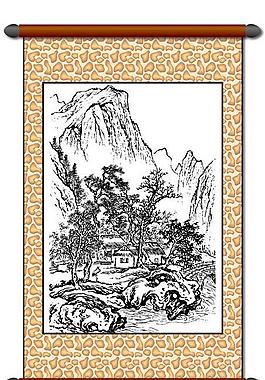 白描 風(fēng)景畫圖片