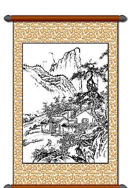 白描 風(fēng)景畫圖片