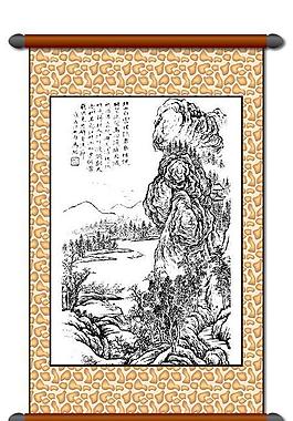 白描 風(fēng)景畫圖片