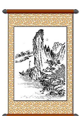 白描 風(fēng)景畫圖片