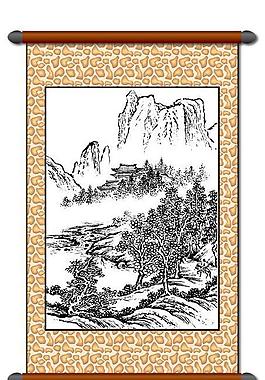 白描 風(fēng)景畫圖片