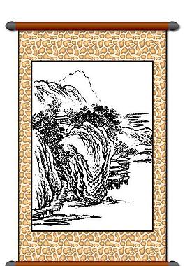 白描 風(fēng)景畫(huà)圖片