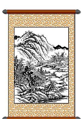 白描 風(fēng)景畫圖片