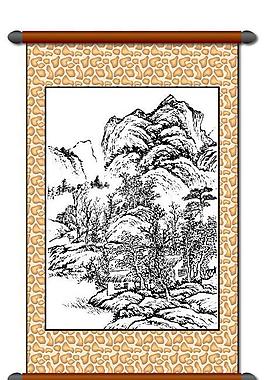 白描 風(fēng)景畫圖片