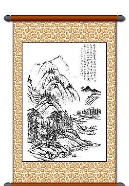 白描 風(fēng)景畫圖片