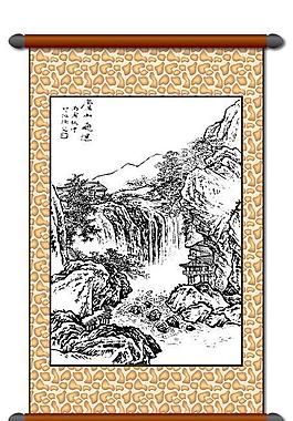 白描 風(fēng)景畫圖片