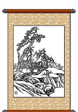 白描 風(fēng)景畫圖片