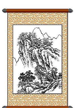 白描 風(fēng)景畫圖片