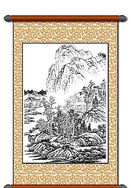 白描 風(fēng)景畫圖片