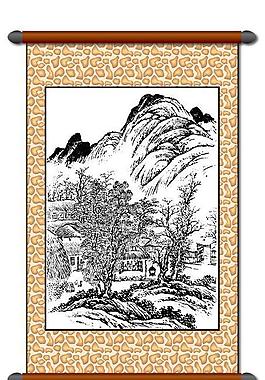 白描 風(fēng)景畫圖片
