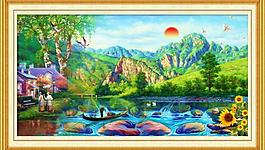 油畫風(fēng)景圖片