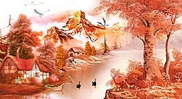 油畫風(fēng)景圖片