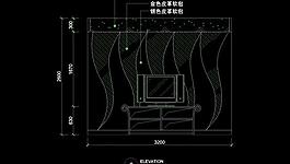 ktv包廂cad設計素材圖片