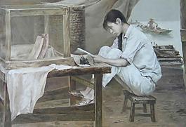 油畫人物圖片