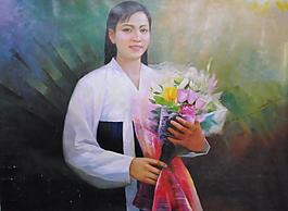 油畫人物圖片