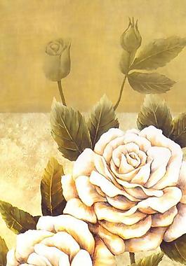油画 花卉 月季图片